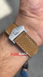 TAG Heuer Carrera Calibre 16 Beyaz Kadran Kahverengi Deri Kordon