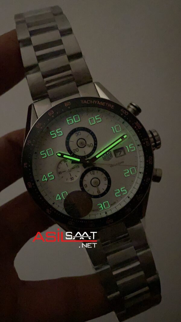 TAG Heuer Carrera Calibre 16 Beyaz Replika Saat TAG Heuer Carrera Calibre 16 Beyaz Replika Saat