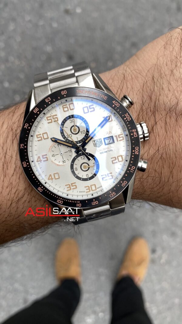 TAG Heuer Carrera Calibre 16 Beyaz Replika Saat TAG Heuer Carrera Calibre 16 Beyaz Replika Saat