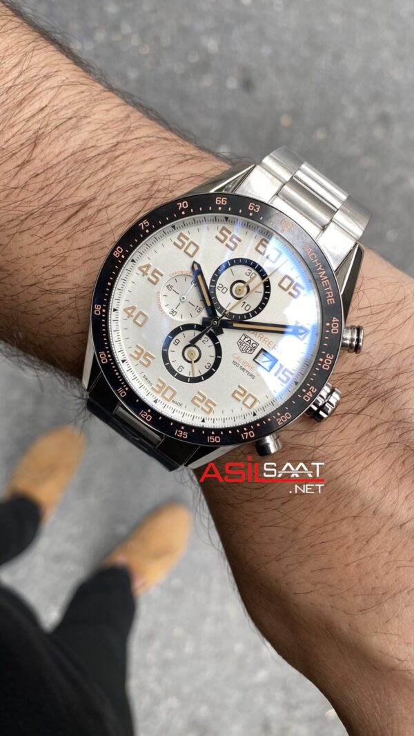TAG Heuer Carrera Calibre 16 Beyaz Replika Saat TAG Heuer Carrera Calibre 16 Beyaz Replika Saat