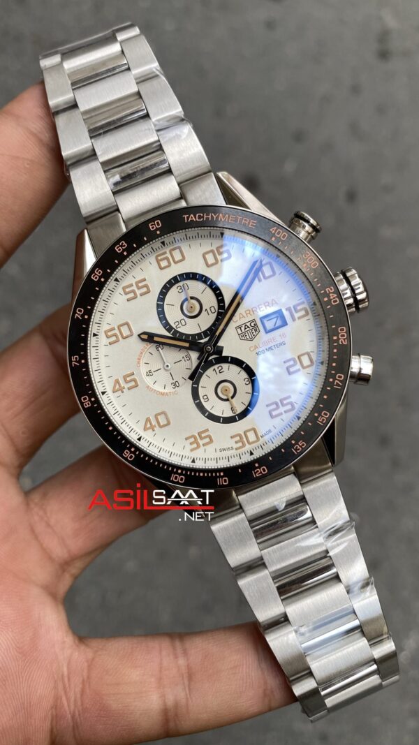 TAG Heuer Carrera Calibre 16 Beyaz Replika Saat TAG Heuer Carrera Calibre 16 Beyaz Replika Saat