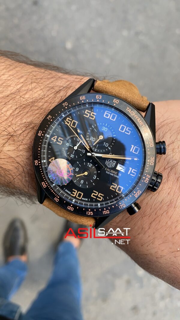 TAG Heuer Carrera Calibre 16 PVD Siyah Kadran