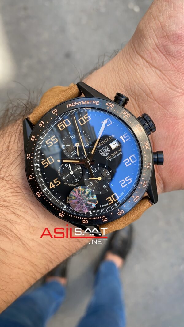 TAG Heuer Carrera Calibre 16 PVD Siyah Kadran