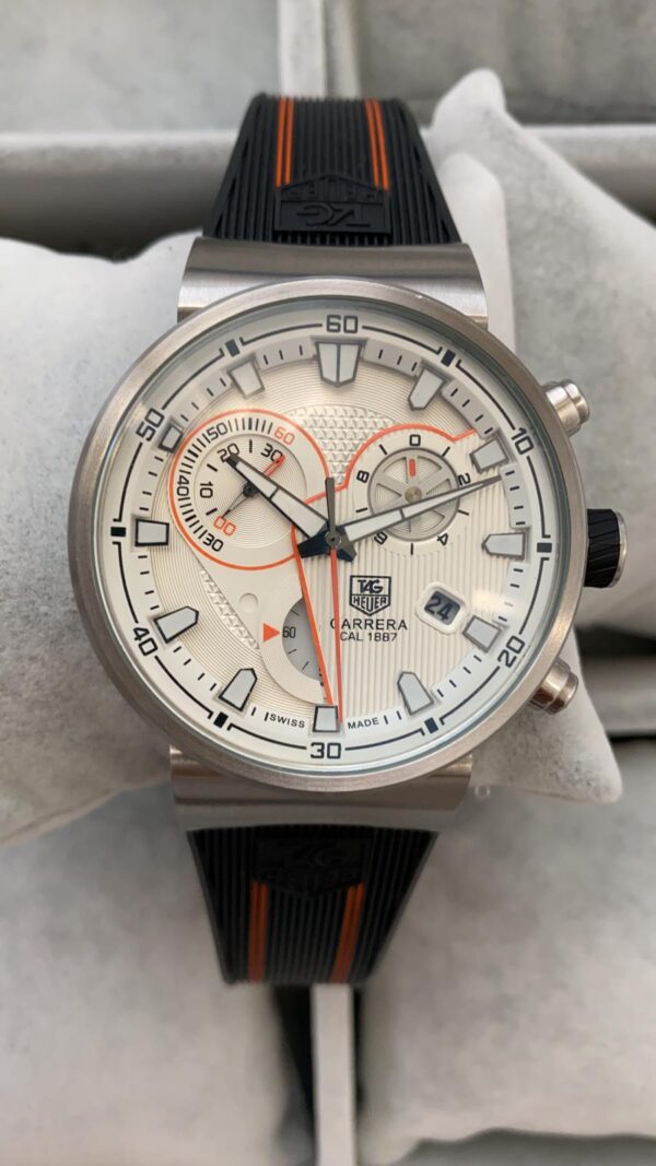 Tag Heuer Carrera Calibre 1887 Mc Laren Silver Beyaz Kadran