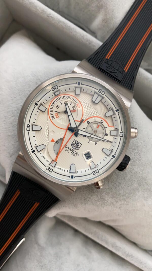 Tag Heuer Carrera Calibre 1887 Mc Laren Silver Beyaz Kadran