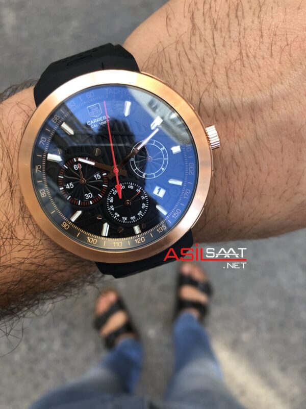 TAG Heuer Carrera Calibre 1887 Rose Siyah Kadran