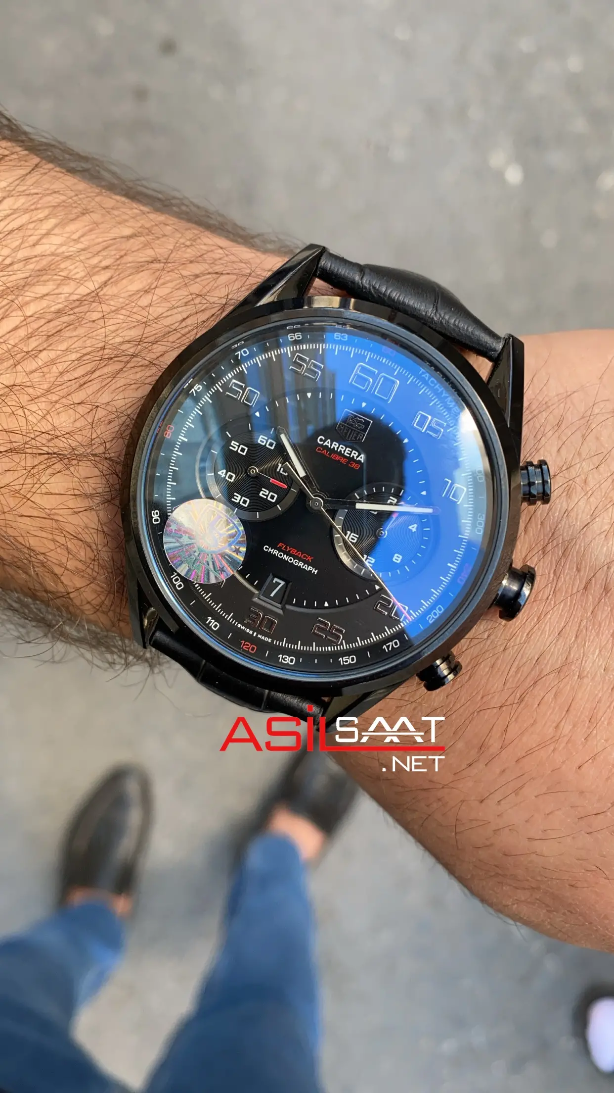 TAG Heuer Carrera Calibre 36 Jack Heuer Flyback Racing PVD Black CAR2B80
