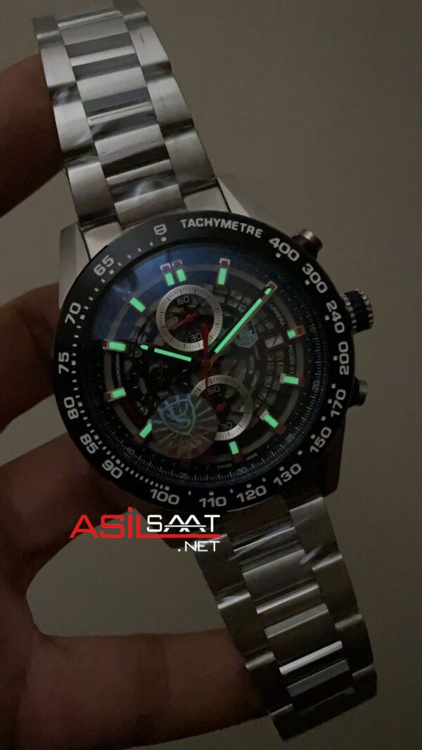 TAG Heuer Carrera Calibre Heuer 01 CAR2A1W Skeleton Siyah