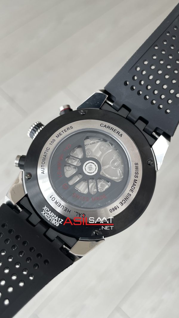 TAG Heuer Carrera Calibre Heuer 01 Skeleton Chronograph 44mm Beyaz Kadran Replika Saat TAG Heuer Carrera Calibre Heuer 01 Skeleton Chronograph 44mm Beyaz Kadran Replika Saat