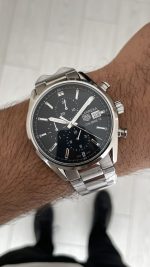 TAG Heuer Carrera Calibre Heuer 02 Siyah Kadran Silver 43mm Replika Saat
