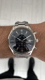 TAG Heuer Carrera Calibre Heuer 02 Siyah Kadran Silver 43mm Replika Saat