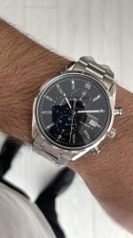 TAG Heuer Carrera Calibre Heuer 02 Siyah Kadran Silver 43mm Replika Saat