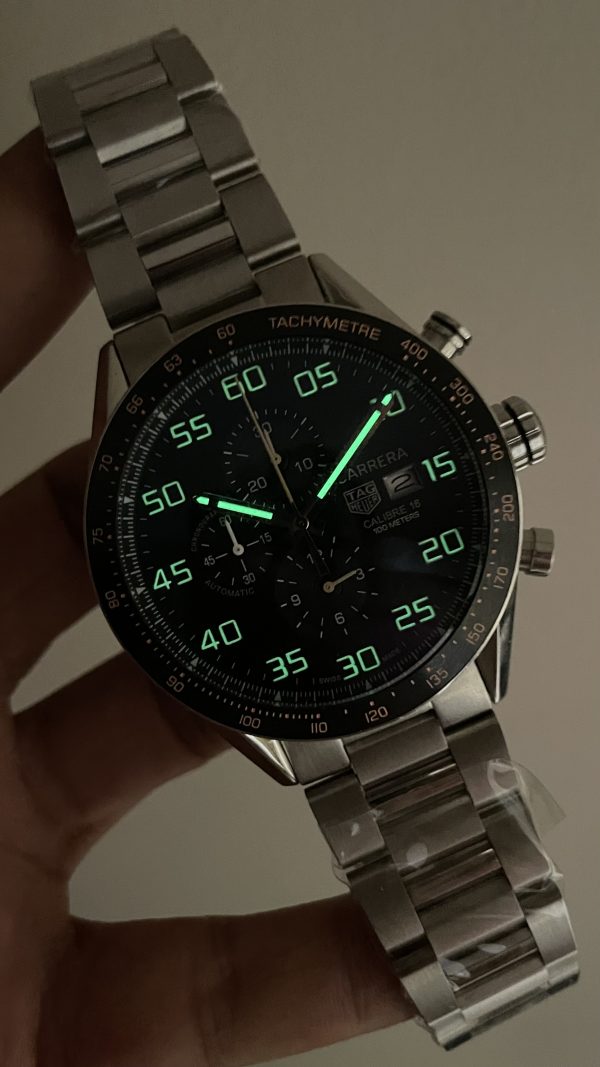 TAG Heuer Carrera Calibre16 Chronograph 44mm Siyah Kadran Replika Saat