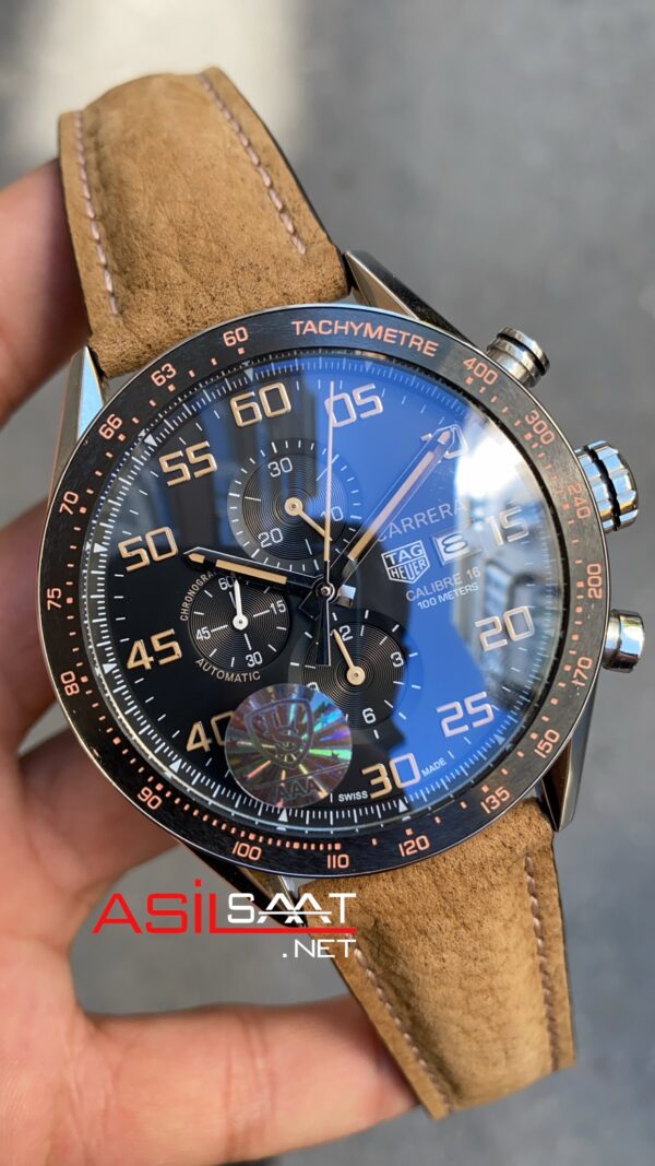 TAG Heuer Carrera Calibre16 Seramik Bezel Siyah Kadran