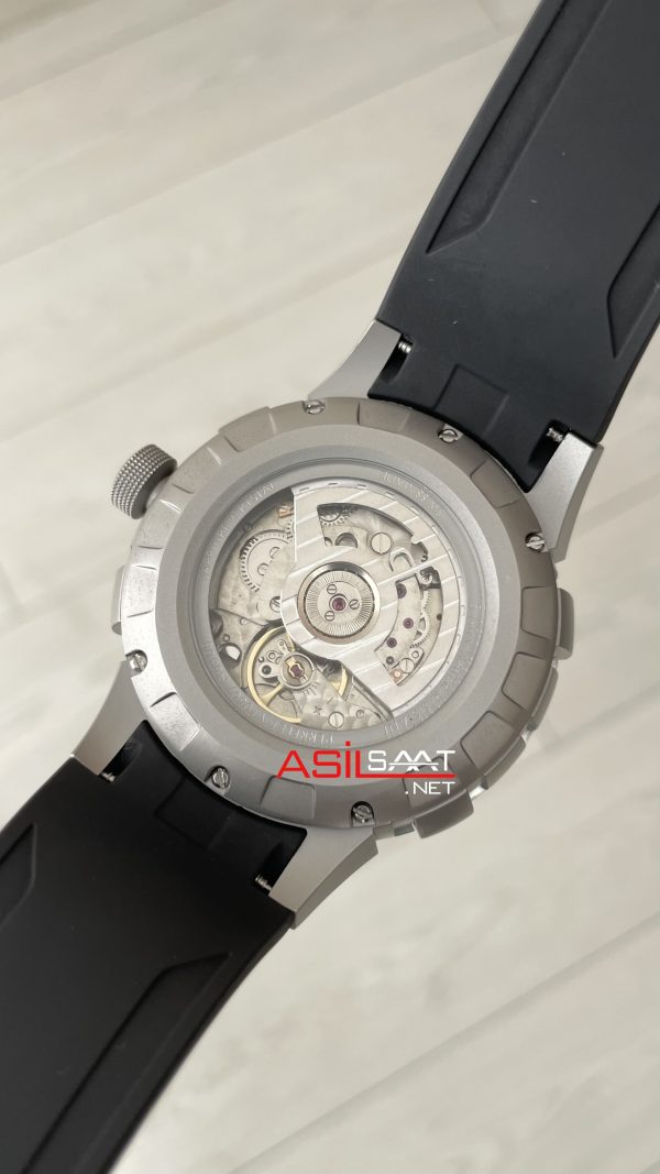 Perrelet Turbine Pilot A1085 Silver 48mm Replika Saat Perrelet Turbine Pilot A1085 Silver 48mm Replika Saat