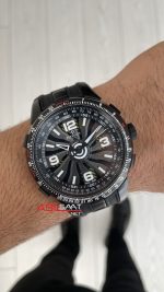 Perrelet Turbine Pilot A1086 Siyah PVD 48mm Replika Saat