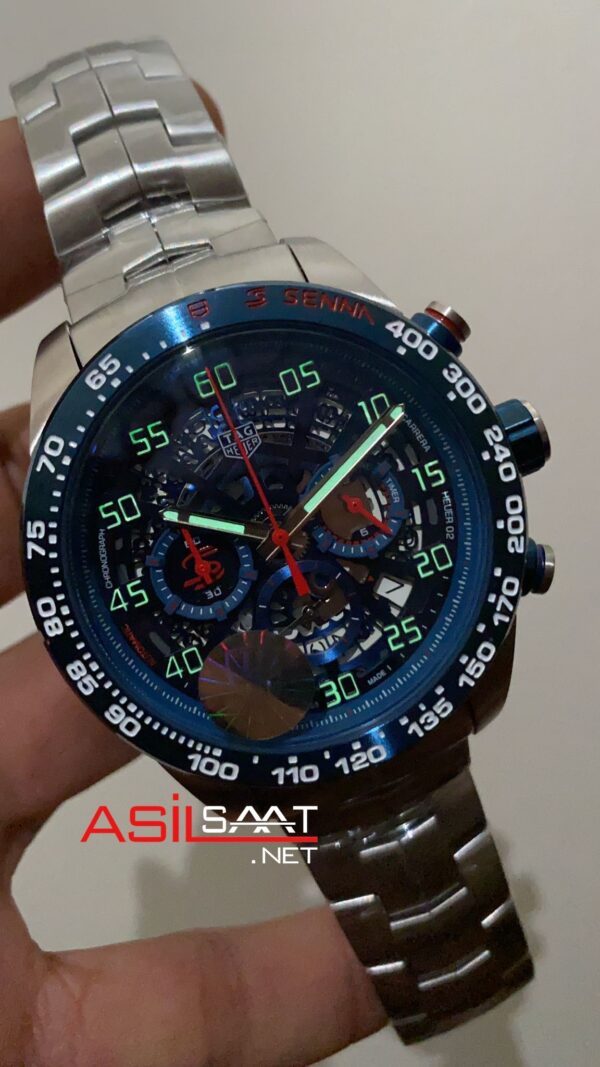 TAG Heuer Ayrton Senna Carrera Heuer 02 Mavi