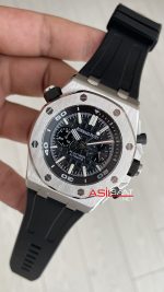 Audemars Piguet Royal Oak Offshore Diver Chronograph Siyah Kadran 26703ST Silver 42 mm Replika Saat