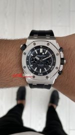 Audemars Piguet Royal Oak Offshore Diver Chronograph Siyah Kadran 26703ST Silver 42 mm Replika Saat