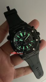 Audemars Piguet Royal Oak Offshore Diver Chronograph Siyah Kadran 42mm PVD Black Replika Saat