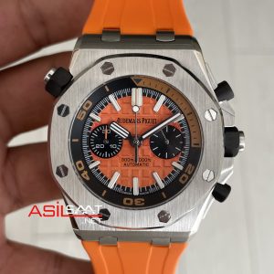 Audemars Piguet Royal Oak Offshore Diver Turuncu Kadran 26703ST Orange 42mm Replika Saat