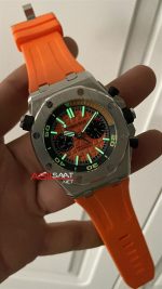 Audemars Piguet Royal Oak Offshore Diver Turuncu Kadran 26703ST Orange 42mm Replika Saat