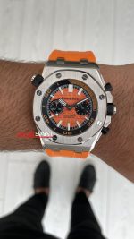 Audemars Piguet Royal Oak Offshore Diver Turuncu Kadran 26703ST Orange 42mm Replika Saat