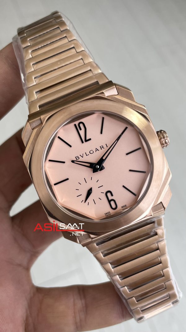 Bvlgari Octo Finissimo Extra Thin Rose 102912 Eta Replika Saat