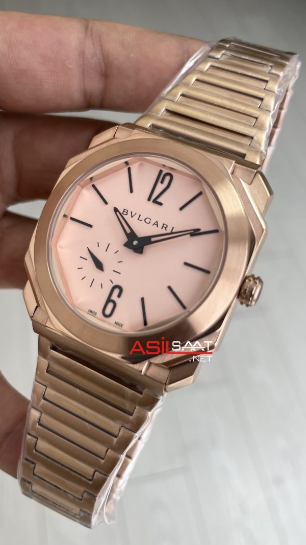 Bvlgari Octo Finissimo Extra Thin Rose 102912 Eta Replika Saat