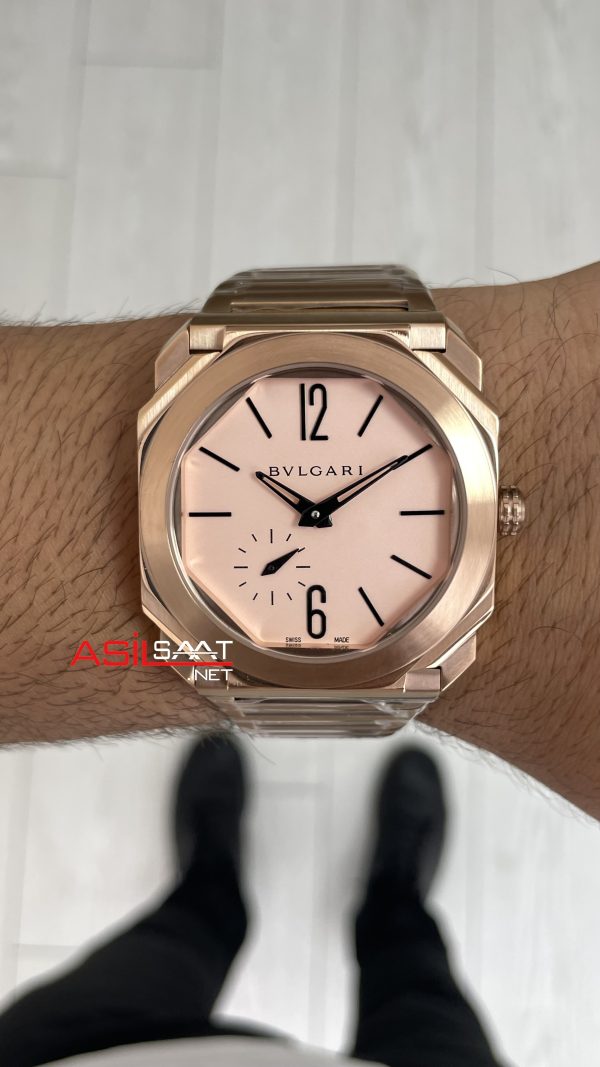 Bvlgari Octo Finissimo Extra Thin Rose 102912 Eta Replika Saat