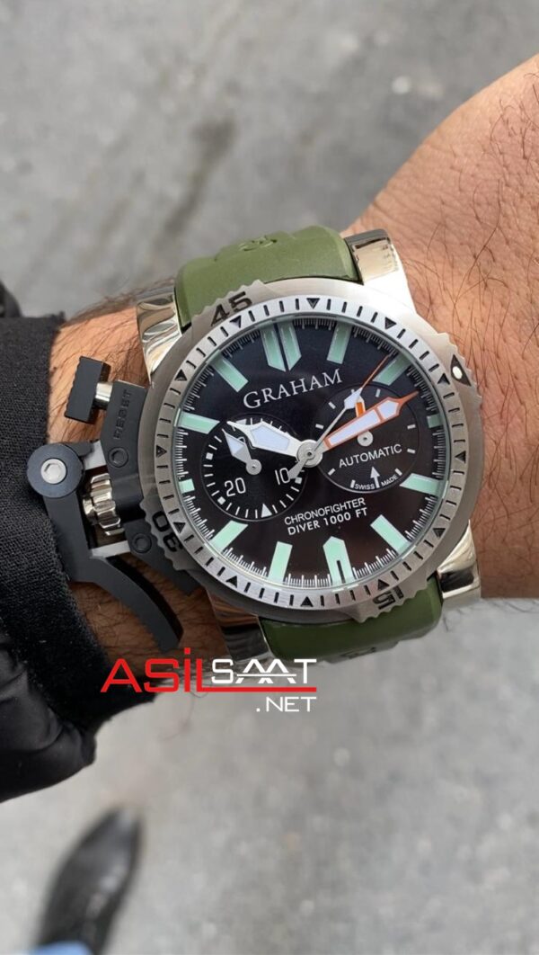 Graham Chronofighter Oversize Yeşil Graham Chronofighter Oversize Yeşil