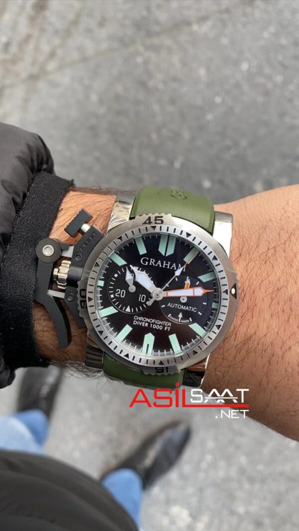 Graham Chronofighter Oversize Yeşil Graham Chronofighter Oversize Yeşil