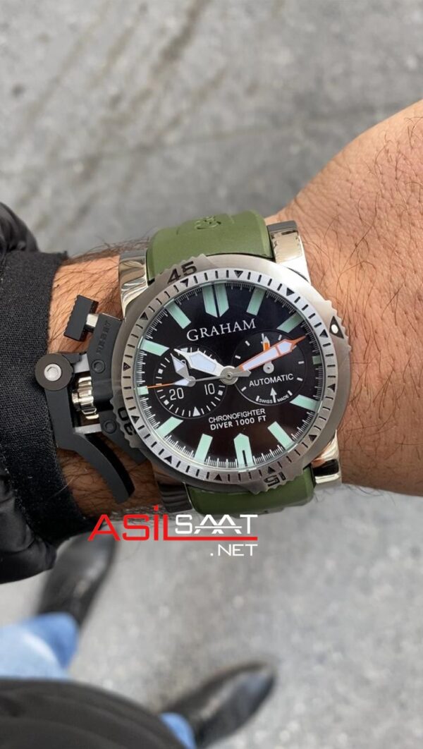 Graham Chronofighter Oversize Yeşil Graham Chronofighter Oversize Yeşil