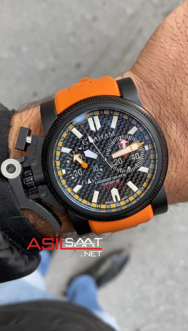 Graham Chronofighter PVD Black 2CCBK Turuncu