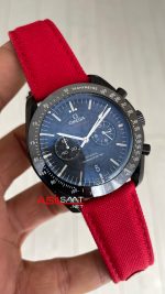 Omega Dark Side Of The Moon Black PVD Speedmaster Kırmızı