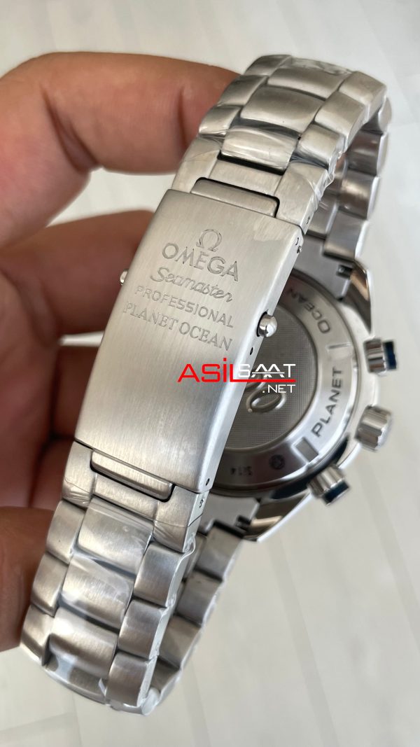 Omega Planet Ocean Seamaster 007 James Bond Chronograph Mavi Kadran Replika Saat Omega Planet Ocean Seamaster 007 James Bond Chronograph Mavi Kadran Replika Saat