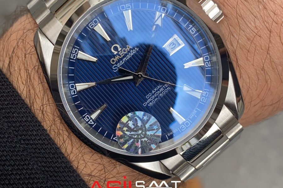 Omega Seamaster Aqua Terra Gümüş Mavi OSAT003