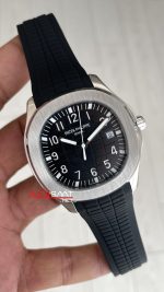 Patek Philippe Aquanaut Siyah Kadran 5167 Silver 40 mm Replika Saat
