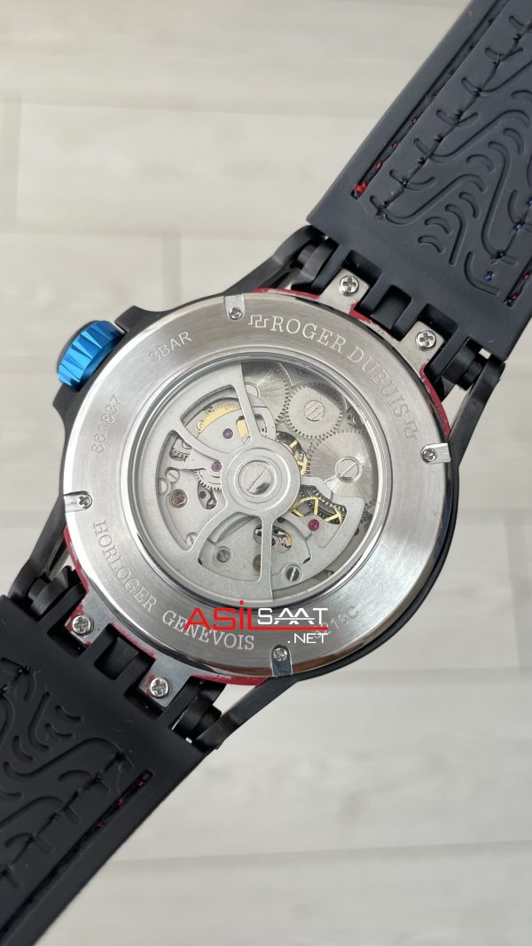 Roger Dubuis Excalibur Spider Pirelli Double Flying Tourbillon Mavi 48mm Replika Saat