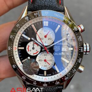 TAG Heuer Carrera Calibre 16 CV201AS Siyah Kadran