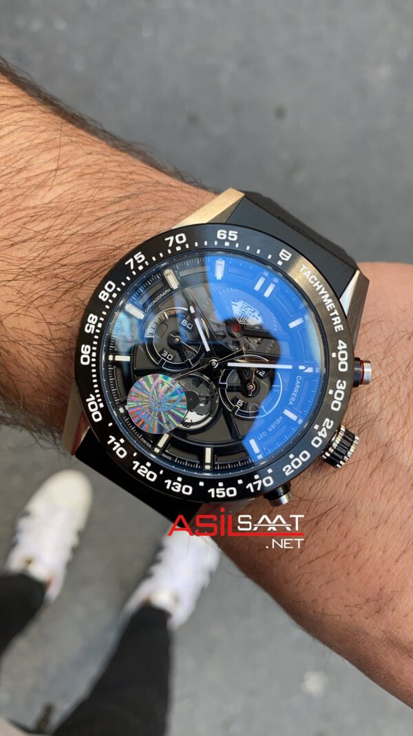 TAG Heuer Carrera Calibre Heuer 02T Skeleton Silver Seramik TAG Heuer Carrera Calibre Heuer 02T Skeleton Silver Seramik
