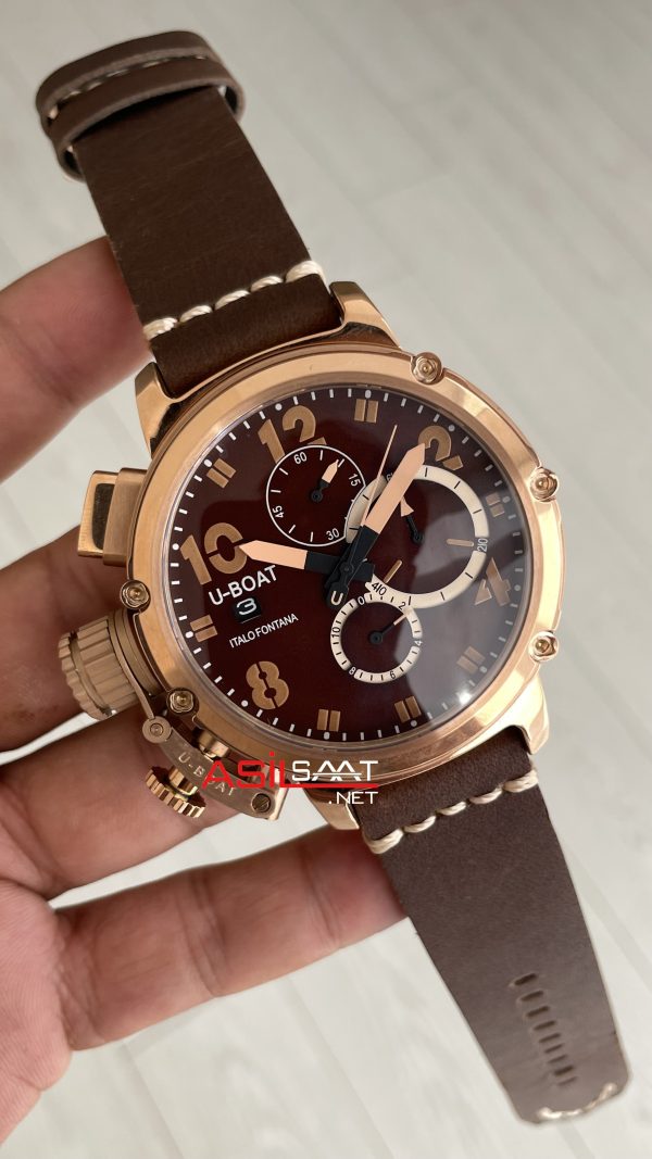 U-Boat Chimera 8014 Bronze Chocolate 46mm Kahverengi Rose Replika Saat U-Boat Chimera 8014 Bronze Chocolate 46mm Kahverengi Rose Replika Saat