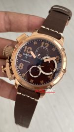 U-Boat Chimera 8014 Bronze Chocolate 46mm Kahverengi Rose Replika Saat