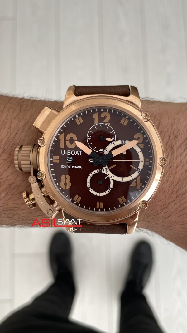 U-Boat Chimera 8014 Bronze Chocolate 46mm Kahverengi Rose Replika Saat U-Boat Chimera 8014 Bronze Chocolate 46mm Kahverengi Rose Replika Saat