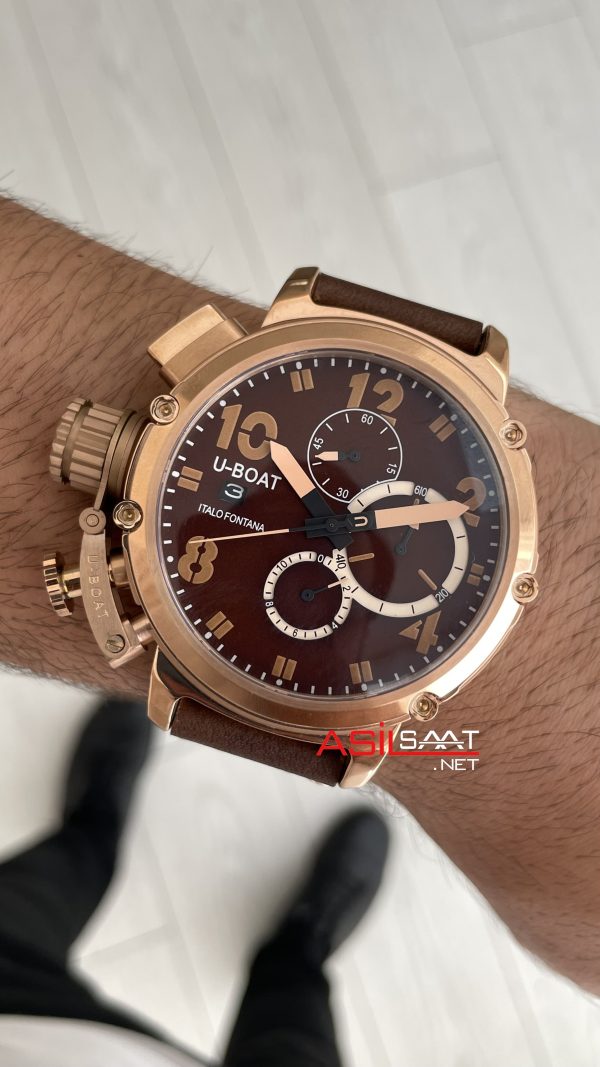 U-Boat Chimera 8014 Bronze Chocolate 46mm Kahverengi Rose Replika Saat U-Boat Chimera 8014 Bronze Chocolate 46mm Kahverengi Rose Replika Saat