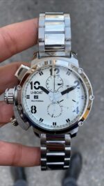 U-Boat Italo Fontana Chronograph Silver Beyaz