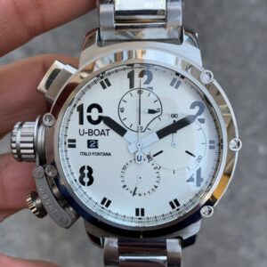 U-Boat Italo Fontana Chronograph Silver Beyaz