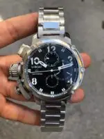 U-Boat Italo Fontana Chronograph Silver Siyah