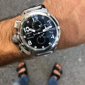 U-Boat Italo Fontana Chronograph Silver Siyah