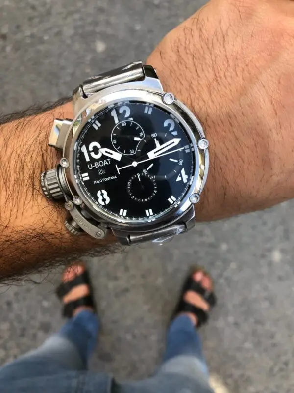 U-Boat Italo Fontana Chronograph Silver Siyah
